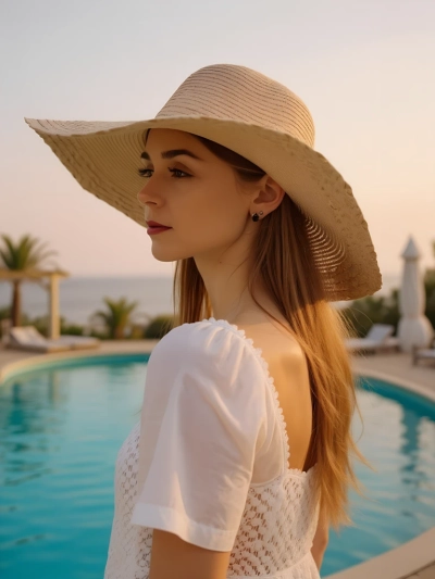 Royalfashion női szalmakalap Elorine