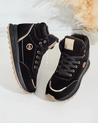 Royalfashion Melegített női tornacipő szőrmével Casill