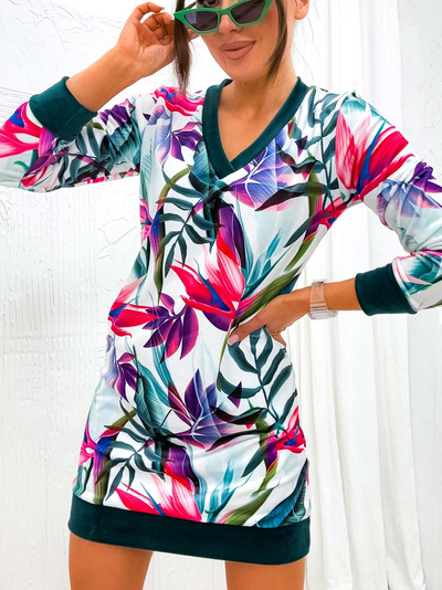 Royalfashion Női miniruha eredeti mintával