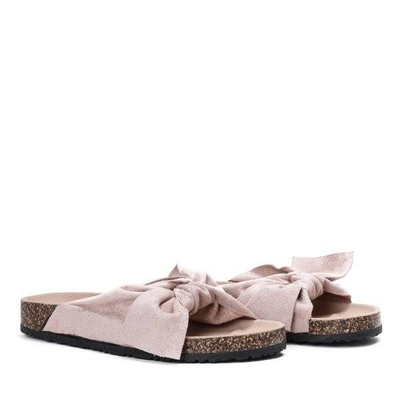 OUTLET Rózsaszín papucs Tana íjjal - Cipő