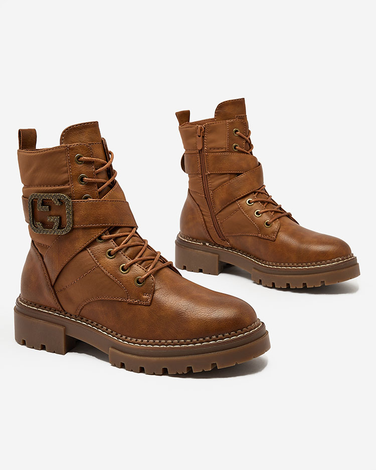 Royalfashion Női bagger csizma barna színben Muasers