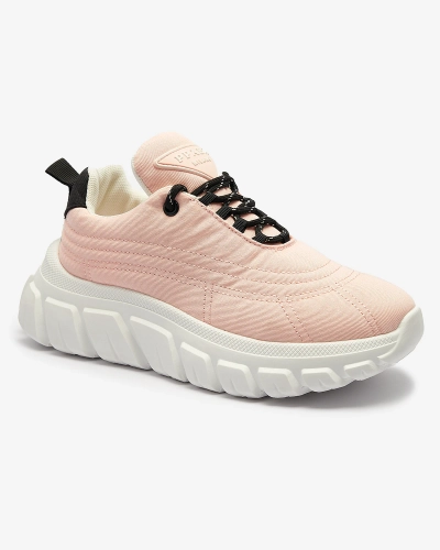 Világos rózsaszín női szövet sportcipő Riotay- Footwear