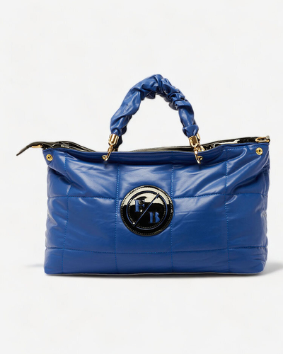 Royalfashion Cobalt női steppelt shopper kézitáska foltokkal