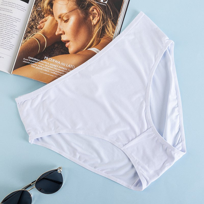 Fehér női bugyi PLUS SIZE alsónadrág - Fehérnemű