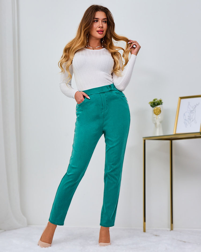 Royalfashion Női treggings tenger színben PLUS SIZE