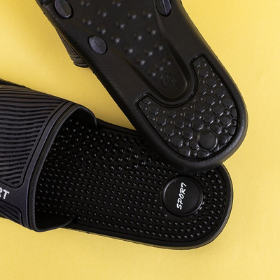 Férfi sötétkék gumi papucs tüskékkel Liw - cipő