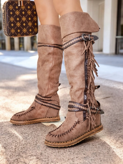 Royalfashion Női combföldig érő csizma Eliferse