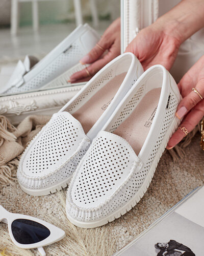 Royalfashion Női bőr mokaszin Nafis