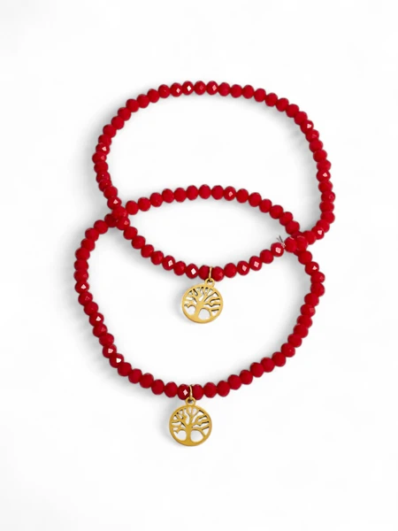 Royalfashion Két női karkötő fa medállal