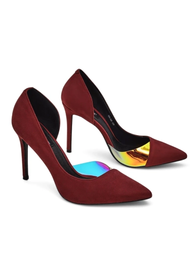 Royalfashion Női magassarkú cipők masnival és holografikus betéttel Dremtru