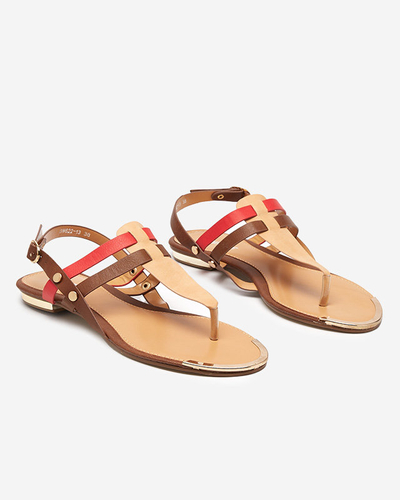 OUTLET Barna és rózsaszín női szandál Sofav- Footwear