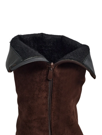 Női öko velúr csizma Ismara felsőrésszel