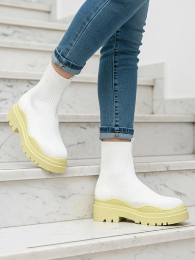 Elegáns Női Vintage Stílusú Lime Cipő