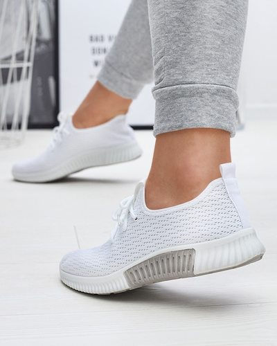 Fehér női szövet sportcipő Vobbu- Footwear