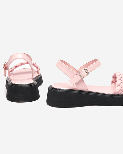 OUTLET Rózsaszín női szandál vastagabb talpon Usinos- Footwear