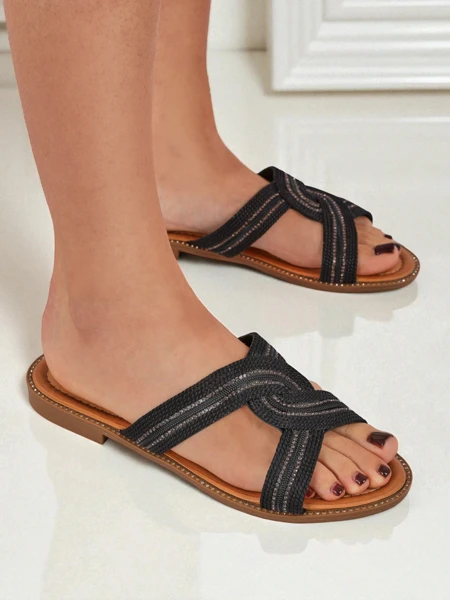 Royalfashion Női fonott papucs Woven Breeze