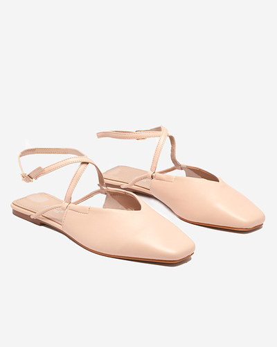 OUTLET Nude balerina szandál Talio - Lábbeli