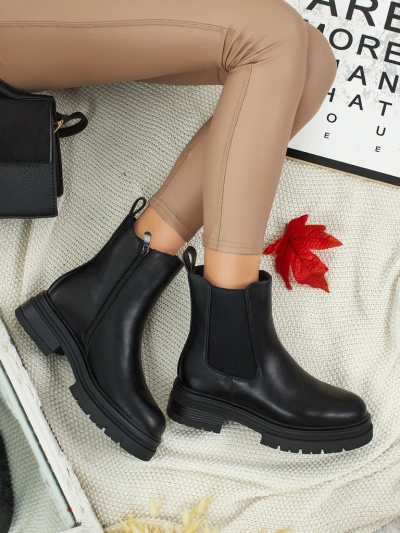 Solmira női eco bőr bokacsizma