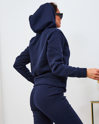 Royalfashion Fekete női szigetelt tréningruha szett aranynyomással