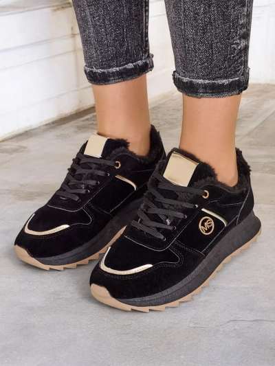 Royalfashion Szigetelt női tornacipő szőrme Boris