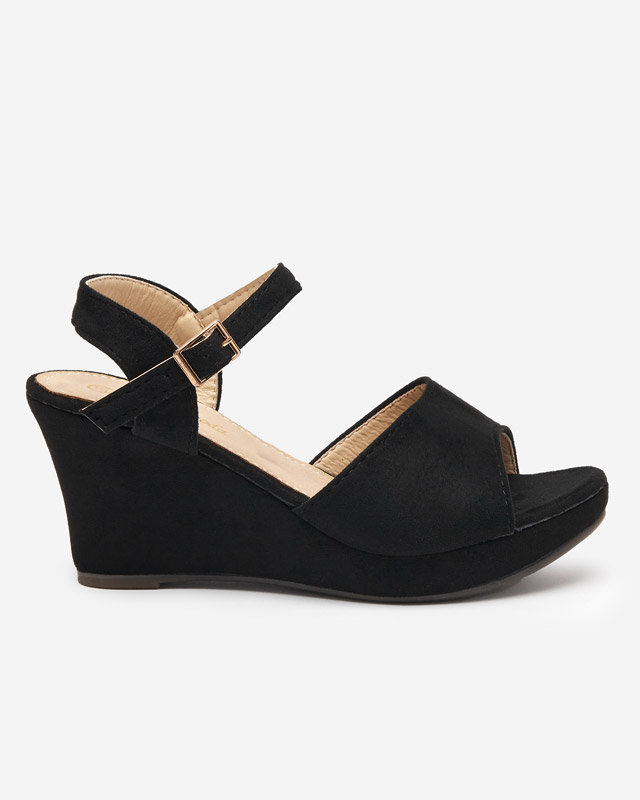 OUTLET Fekete női szandál a éken Nalem - Footwear