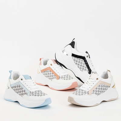 Bézs és fehér női sportcipő Weniso tornacipő - Lábbeli