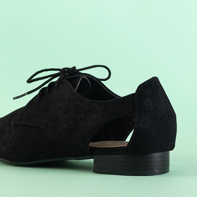 Fekete női cipő Fairy kivágással - cipő