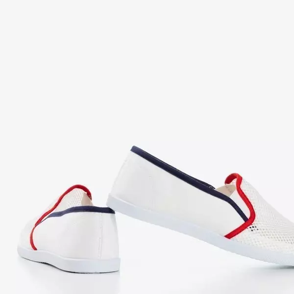 OUTLET Fehér csúszás hálós Dire - cipővel