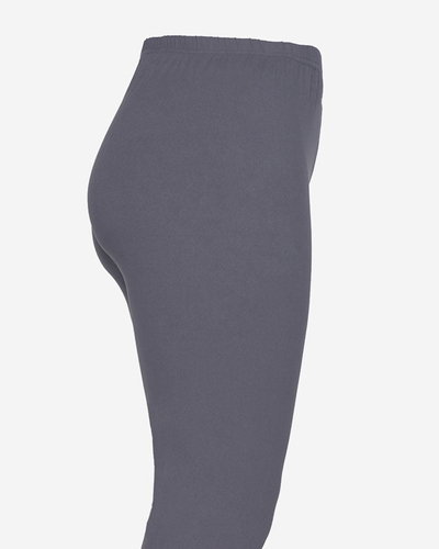 Sötétszürke női bambusz leggings PLUSZ MÉRET - Ruházat