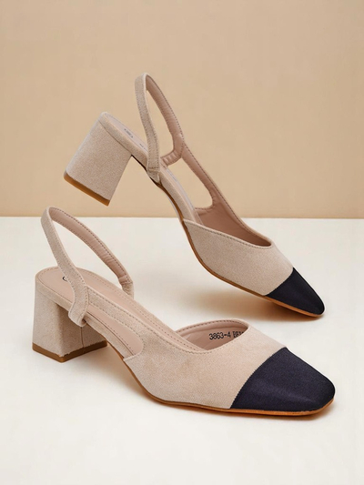 Royalfashion Női alacsony sarkú pumpák díszes orral Eleganzo