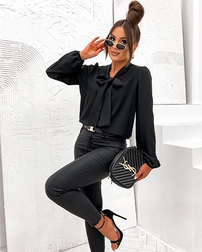 Royalfashion Női blúz masnival