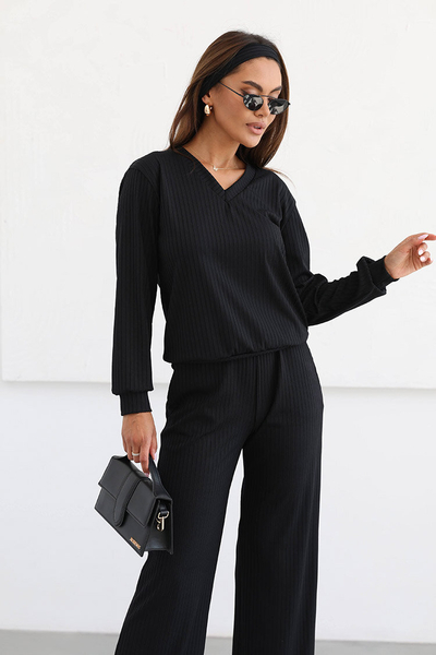 Royalfashion női bordázott pamut szett