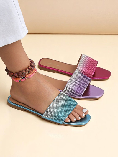 Royalfashion női cirkóniás papucs ShinyGlow