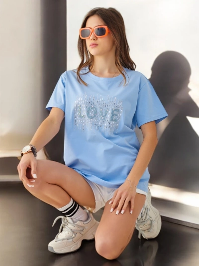 Royalfashion Női Póló LOVE strasszokkal