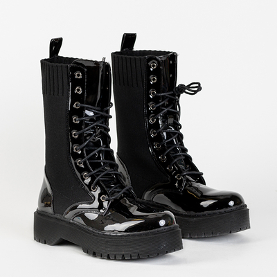 Fekete táskák rugalmas betéttel Kukizo- Footwear