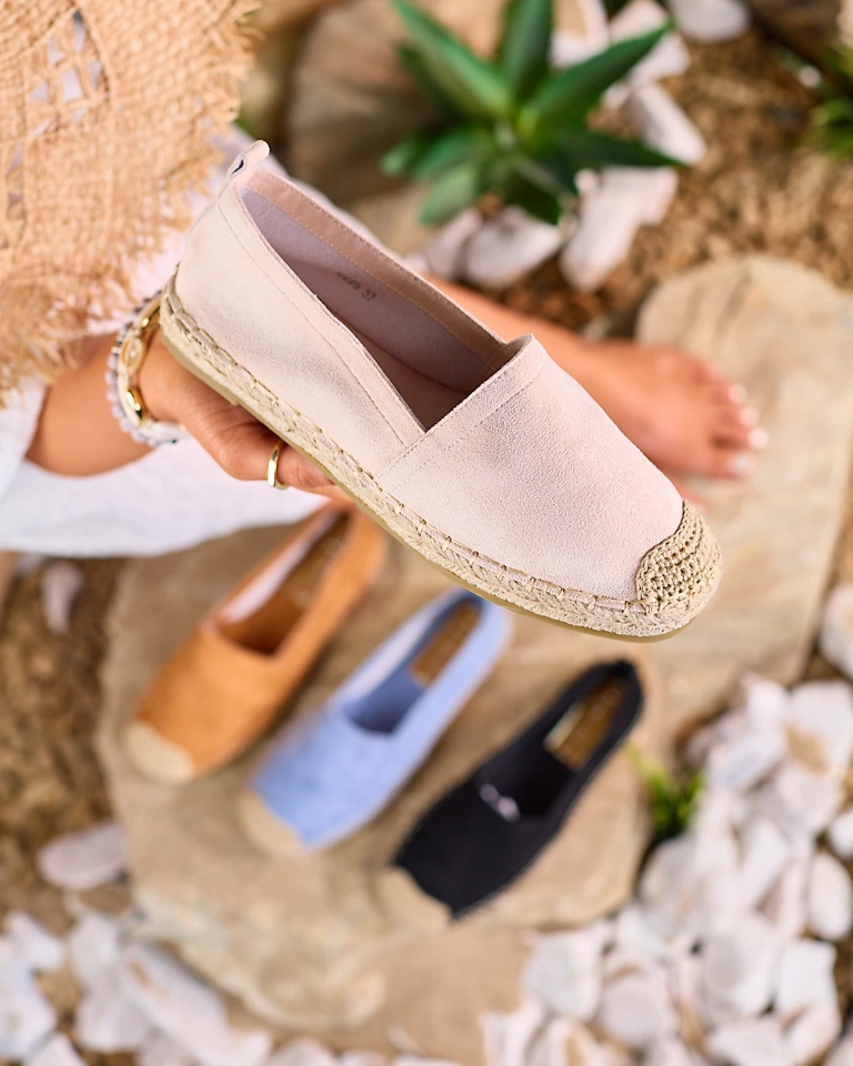 Royalfashion Bézs női espadrilles Lessilla