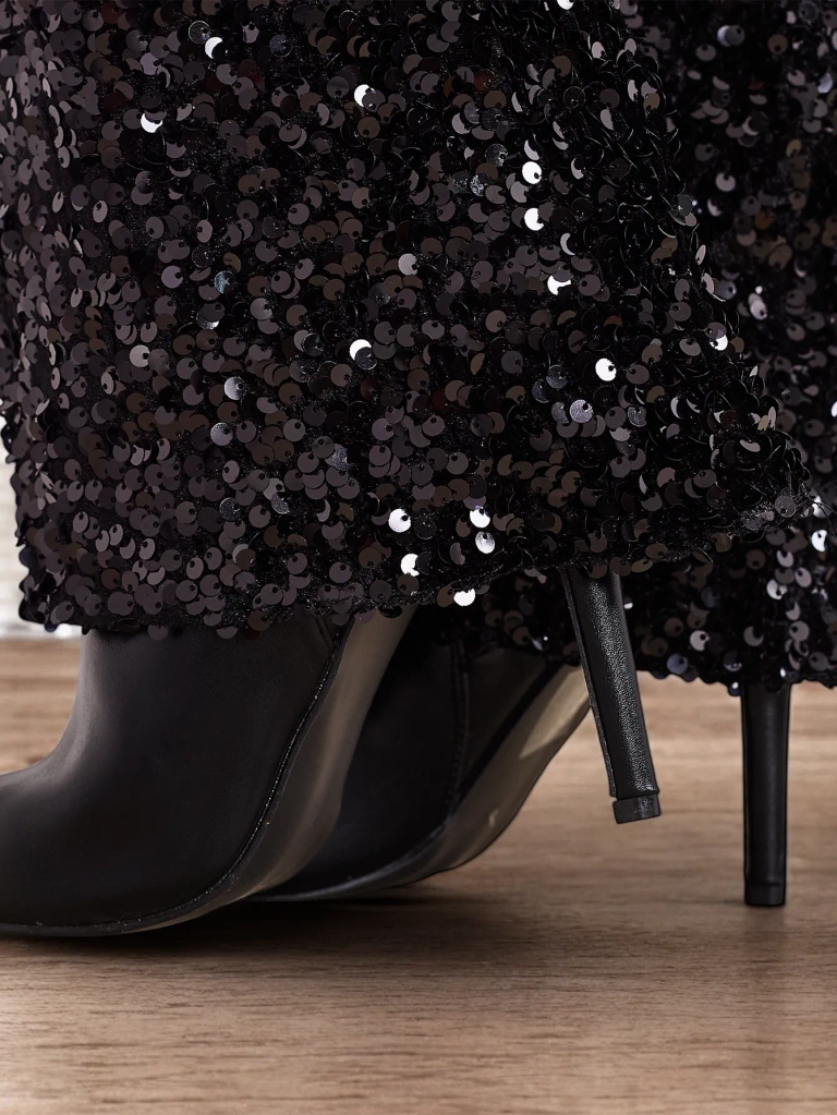 Royalfashion Női magasszárú csizma cirkóniákkal Endove