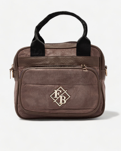 Royalfashion Női kis kézitáska sötétbarna színben