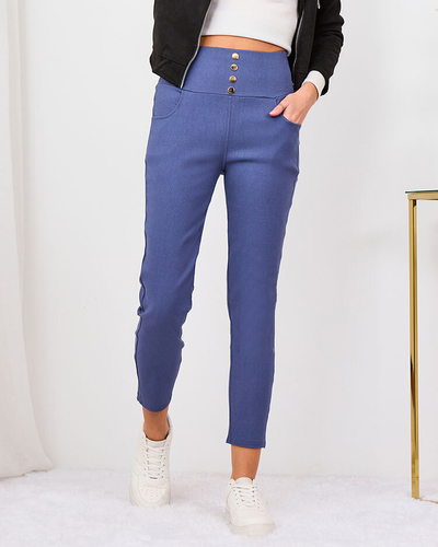 Royalfashion Kék női teggings nadrág