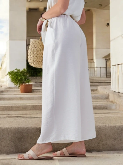 Royalfashion Női Széles Viscose Nadrág