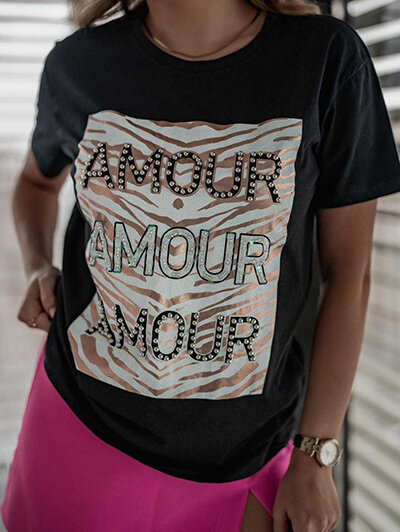 Royalfashion Női blúz dekoratív mintával