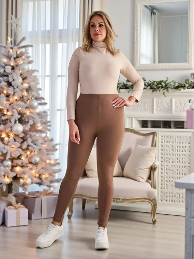 Royalfashion Női szigetelt treggings nadrág PLUS SIZE