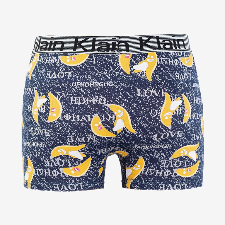 Férfi sötétkék boxer rövidnadrág banánnal - fehérnemű