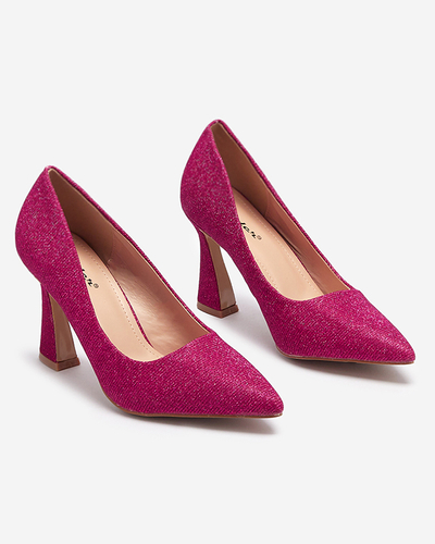Női brokát pumpa fukszia színben Bluskita - Lábbeli
