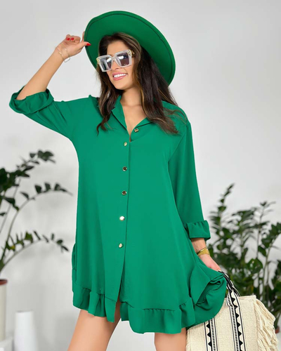 Royalfashion Női oversize ruha rojtokkal