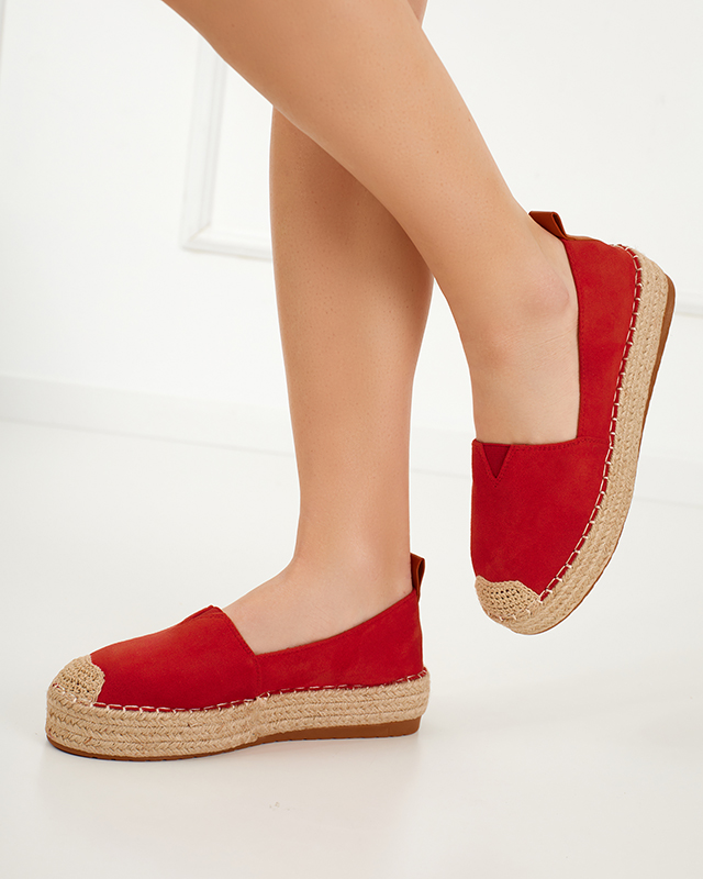Umox platform piros espadrilles - lábbeli