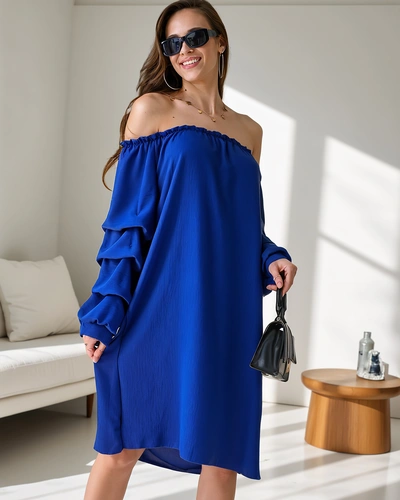 Royalfashion Simogató női ruha spanyol stílusban fodrokkal