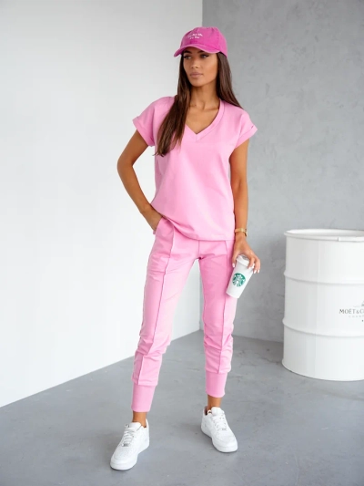 Royalfashion Női pamut laza szett rövid ujjakkal