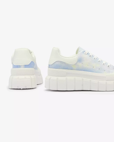 Kék női teniszcipő nyomtatással Lonoll- Footwear