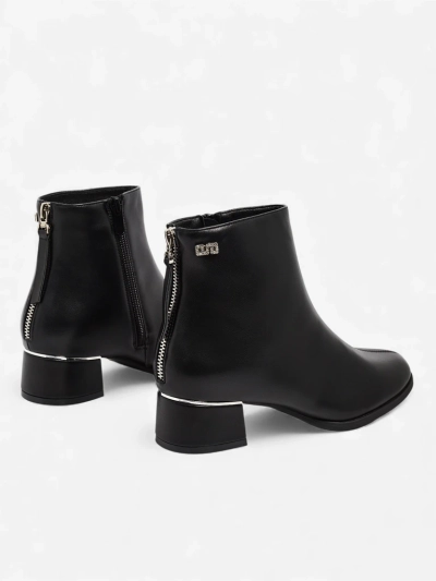 Arshinea női eco bőr bokacsizma vastag sarokkal